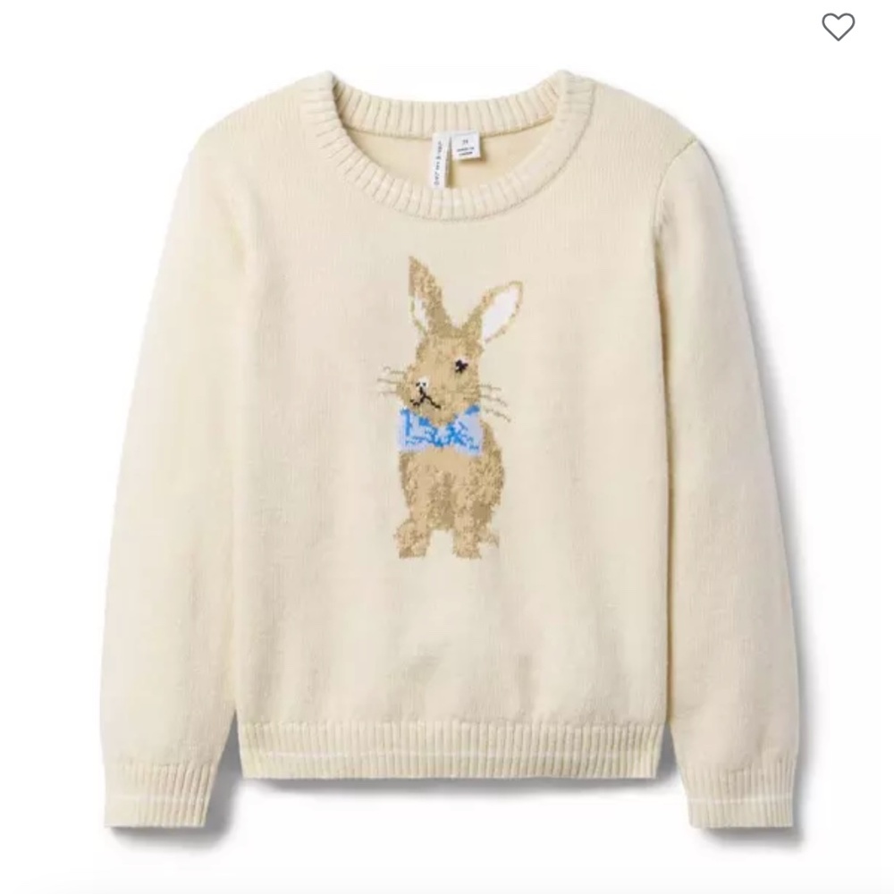 Janie & Jack The Bunny Sweater Size 3T
